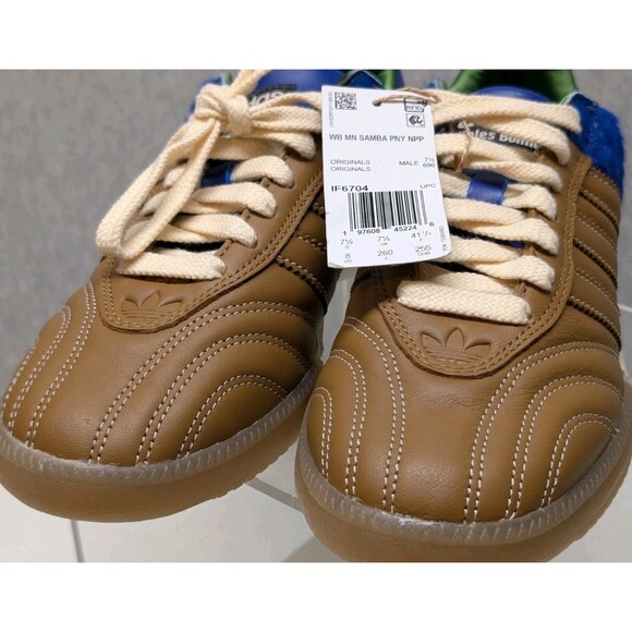 NEW! Wales Bonner x Adidas Millennium Samba Pony Nappa IF6704 Men’s Size 8 - Picture 2 of 9